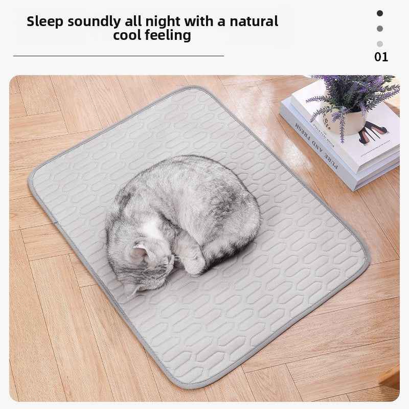 Pet Ice Silk Cooling Mat Summer Cooling Pad Dog