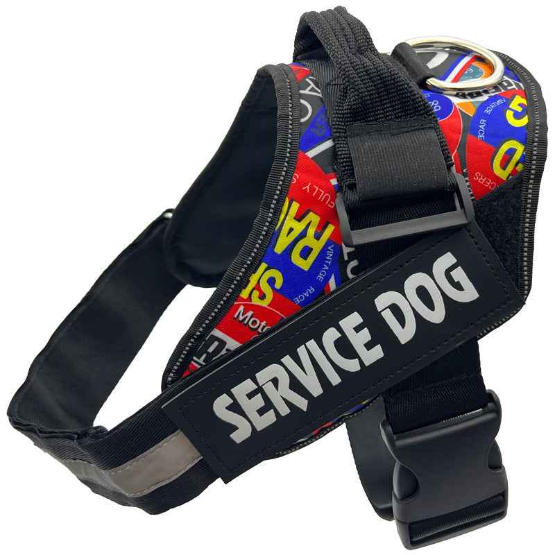 Adjustable Reflective Dog Chest Strap with Leash