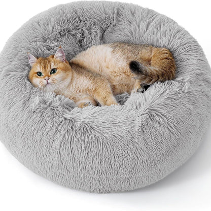 Round Fluffy Plush Pet Bed