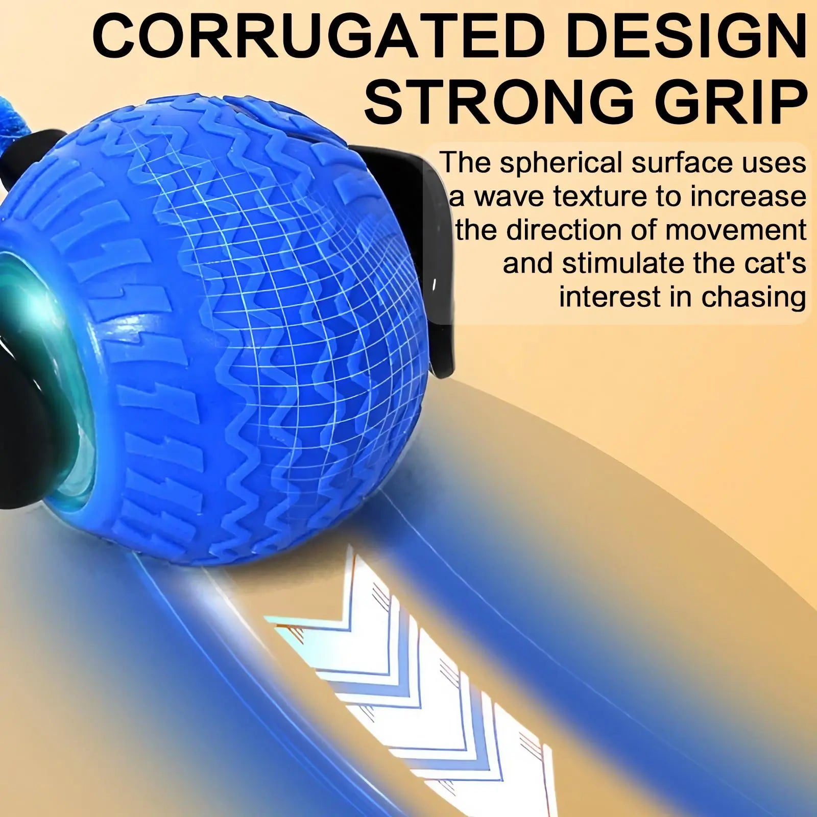 Rechargeable Interactive Cat Toy Ball - Available in Single or Double Pack, Durable Teaser for Play and Exercise, Ideal Indoor Cat Accessory
