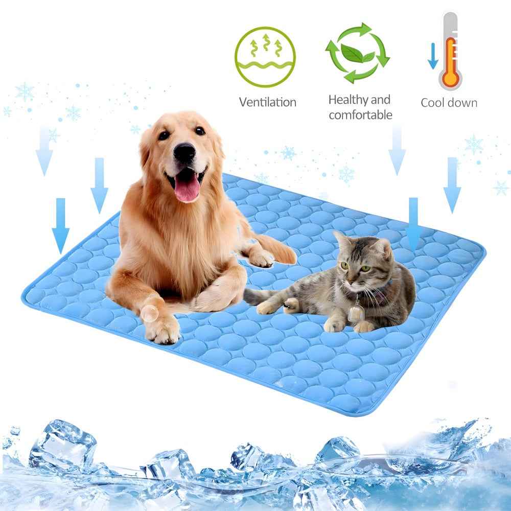 Pet Ice Silk Cooling Mat Summer Cooling Pad Dog