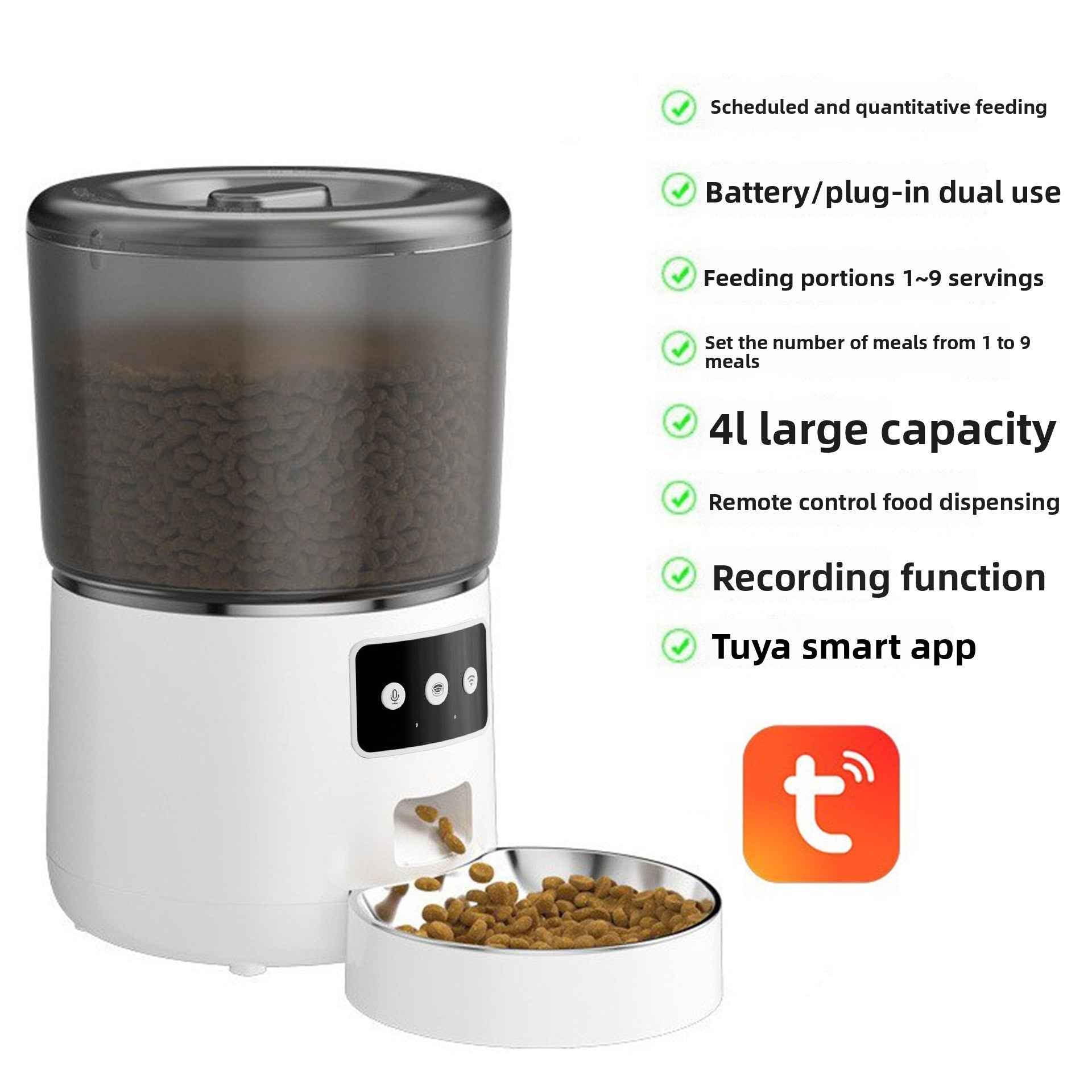 Automatic Cat Feeder Smart Pet Food Dispenser
