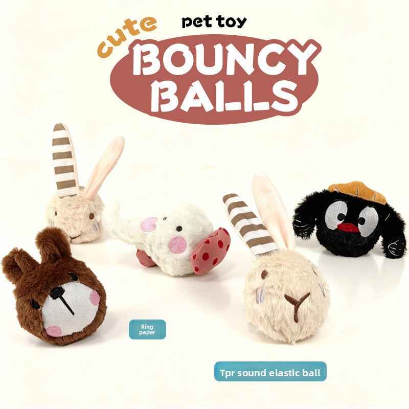 Bite-Resistant Chew Ball with Sound for Pets