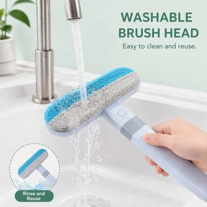 Enhanced Pet Hair Removal Brush with Extended Handle, Versatile Lint Cleaning Tool for Furniture, Bedding, Clothing, and Vehicle Interiors