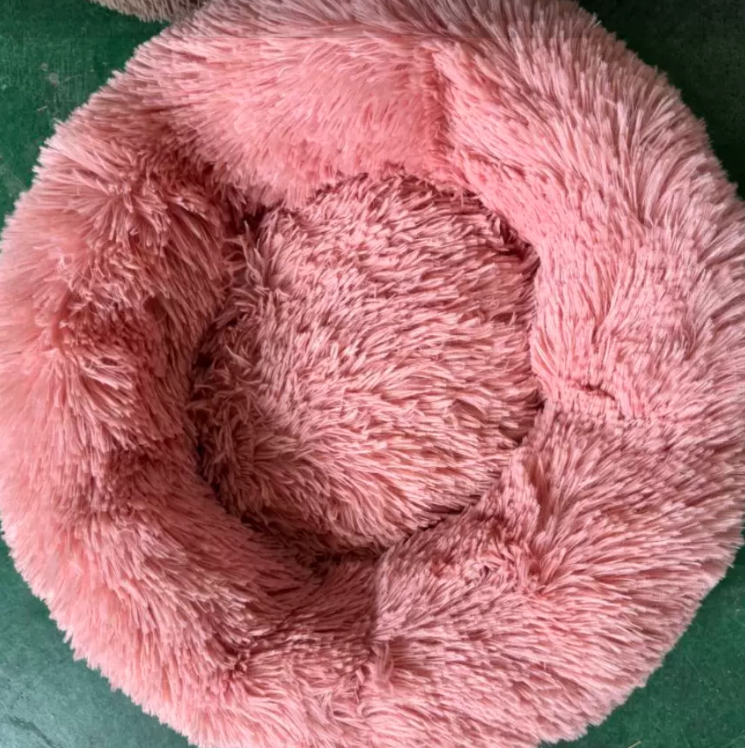 Round Fluffy Plush Pet Bed Round Fluffy Plush Pet Bed - PetitePaws