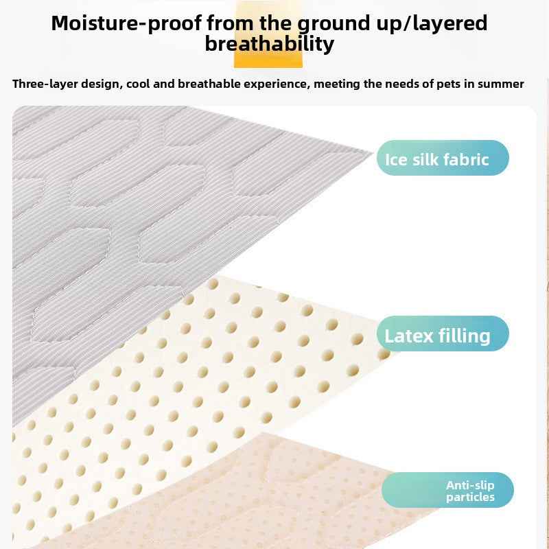Pet Ice Silk Cooling Mat Summer Cooling Pad Dog