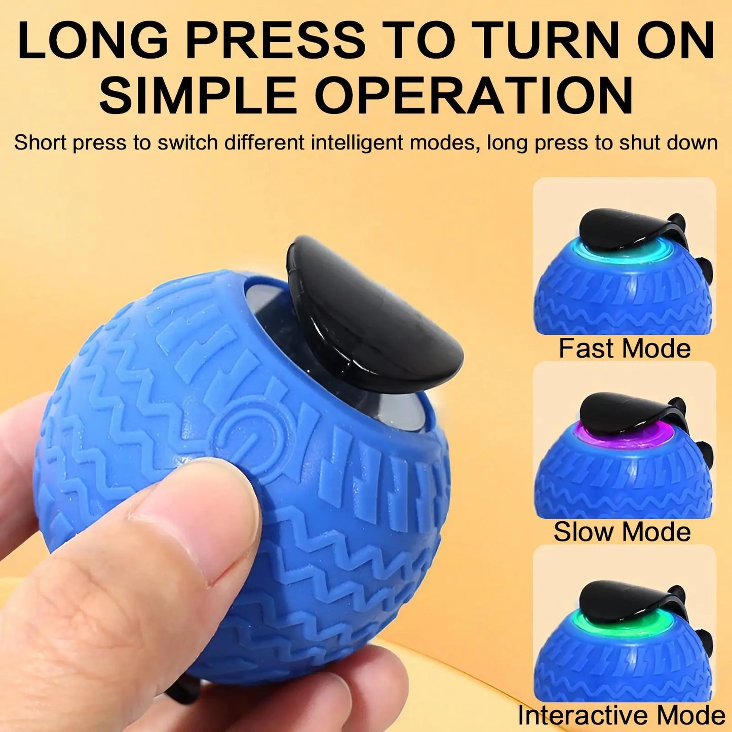 Rechargeable Interactive Cat Toy Ball - Available in Single or Double Pack, Durable Teaser for Play and Exercise, Ideal Indoor Cat Accessory