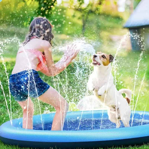 PVC Water Spray Play Mat for Pets and Kids