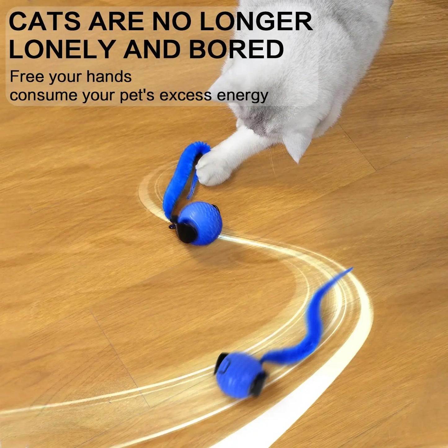 Rechargeable Interactive Cat Toy Ball - Available in Single or Double Pack, Durable Teaser for Play and Exercise, Ideal Indoor Cat Accessory