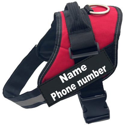 Adjustable Reflective Dog Chest Strap with Leash