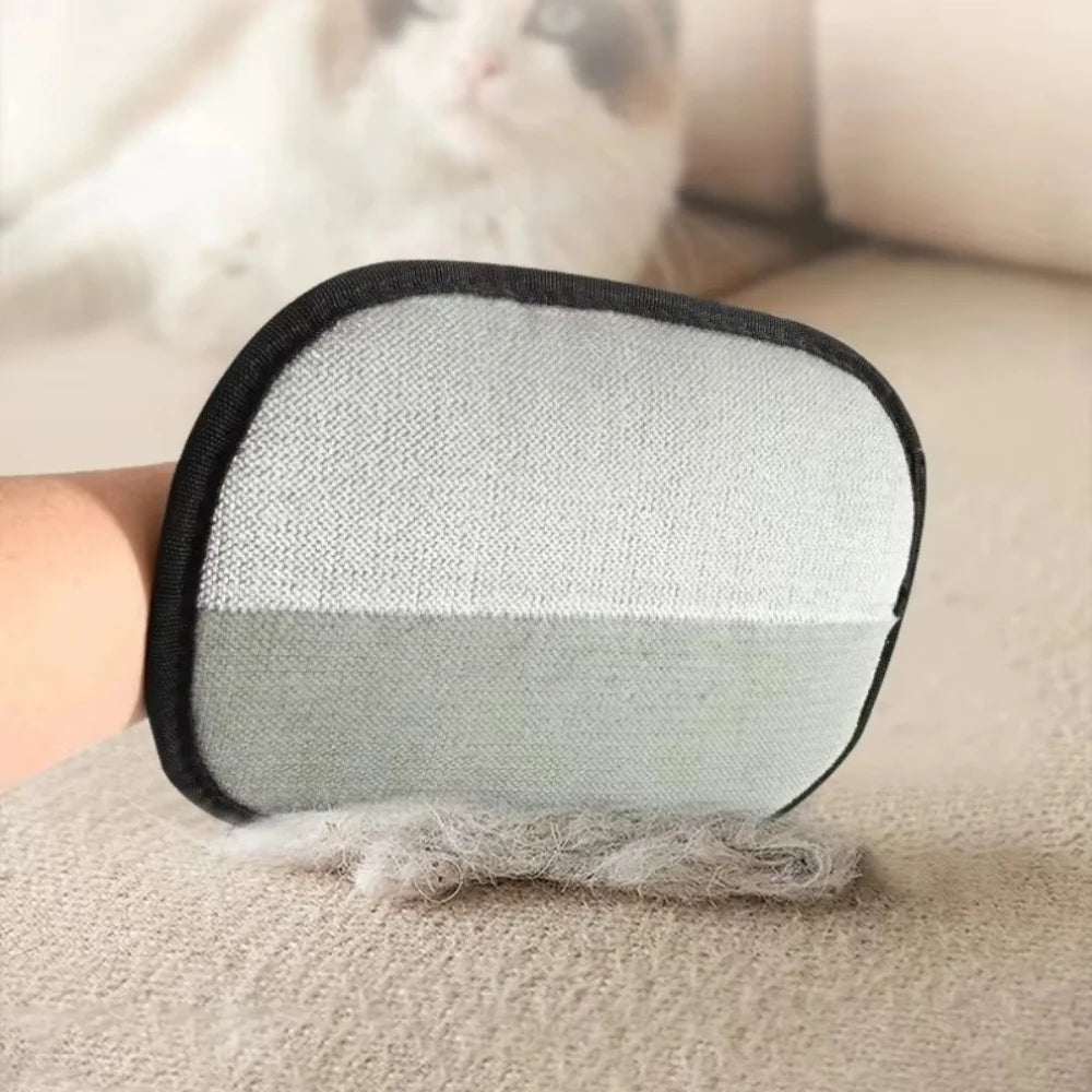 Professional 2-in-1 Pet Hair Remover Brush & Grooming Glove Set | Multi-Surface Deshedding & Upholstery Cleaning Kit