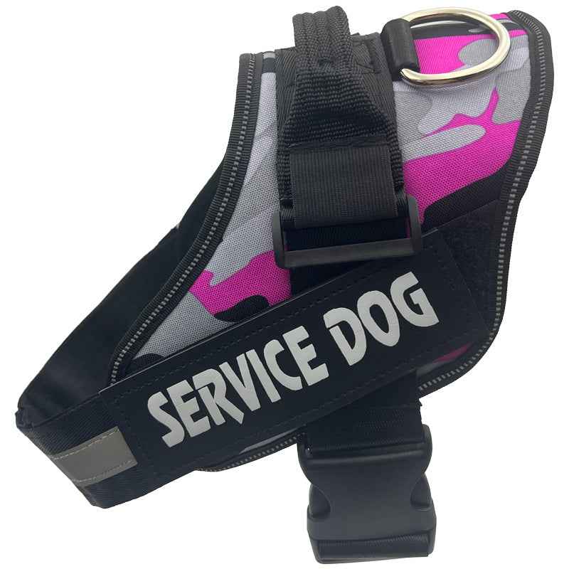 Adjustable Reflective Dog Chest Strap with Leash