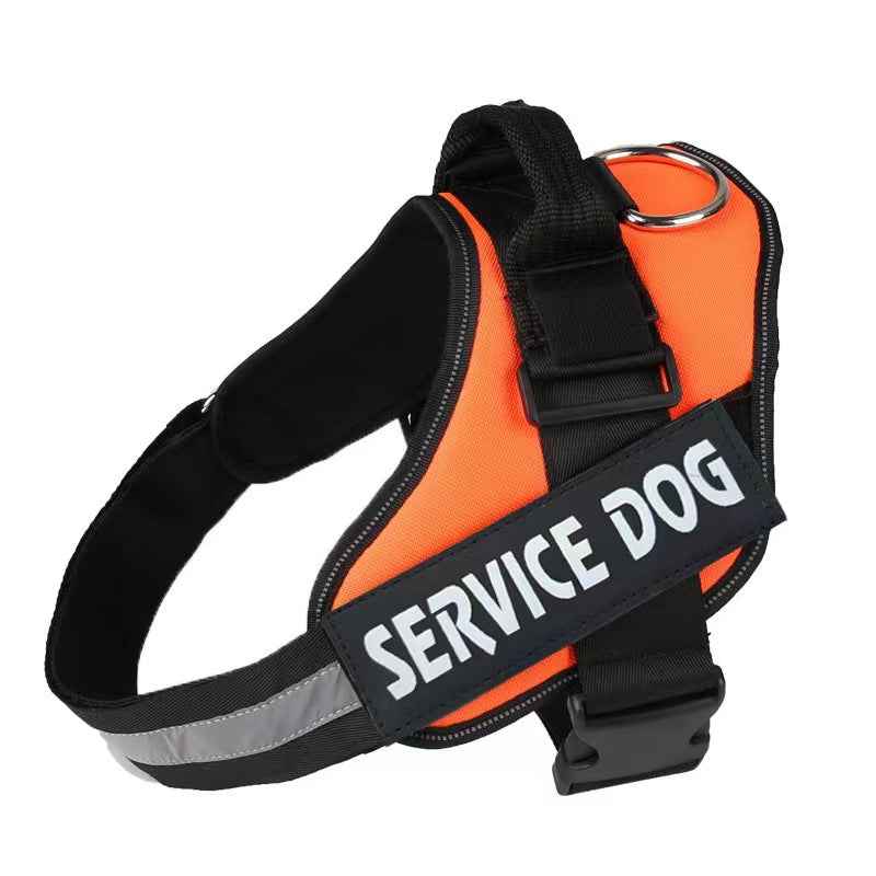 Adjustable Reflective Dog Chest Strap with Leash