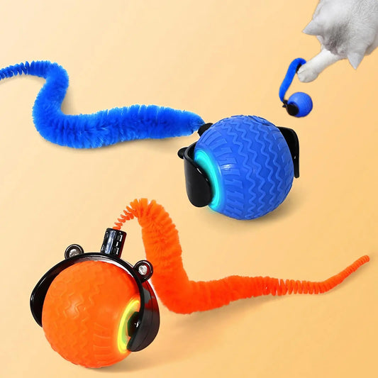 Rechargeable Interactive Cat Toy Ball - Available in Single or Double Pack, Durable Teaser for Play and Exercise, Ideal Indoor Cat Accessory