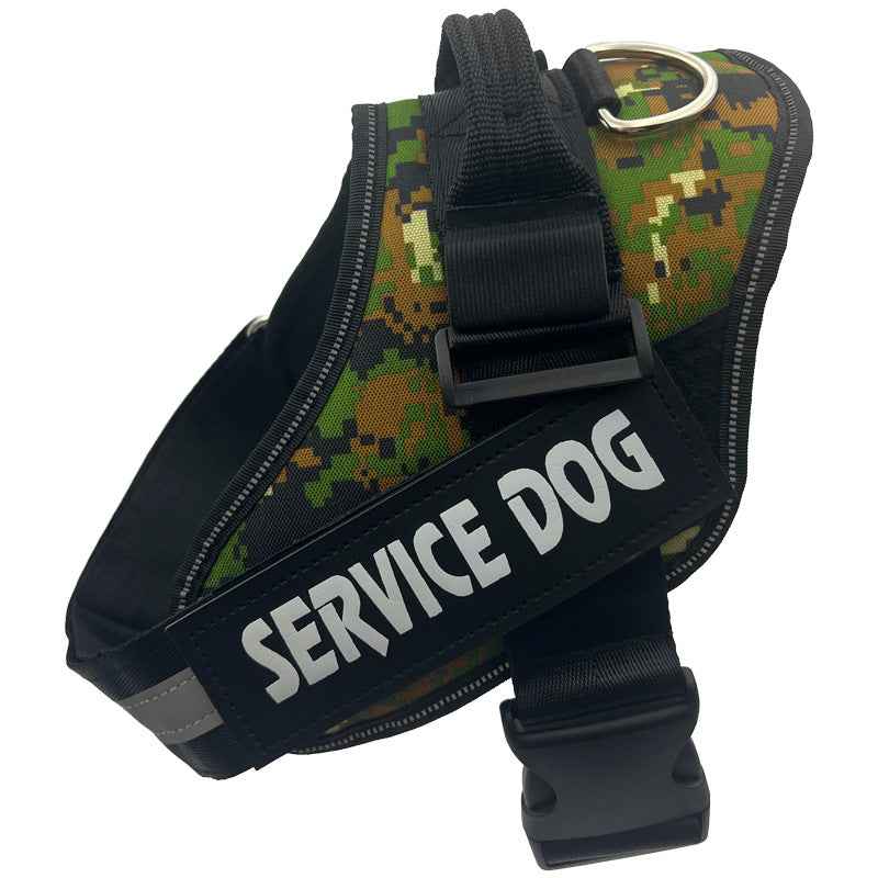 Adjustable Reflective Dog Chest Strap with Leash