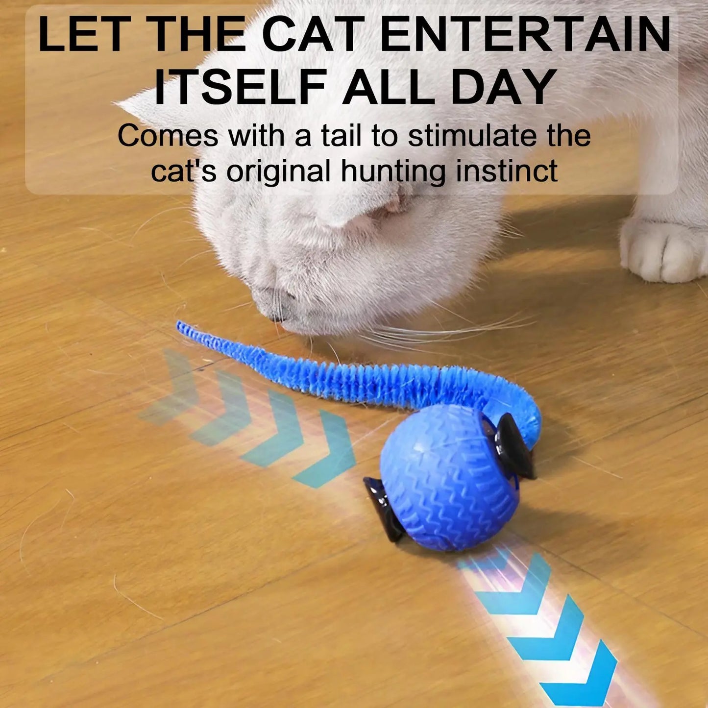 Rechargeable Interactive Cat Toy Ball - Available in Single or Double Pack, Durable Teaser for Play and Exercise, Ideal Indoor Cat Accessory