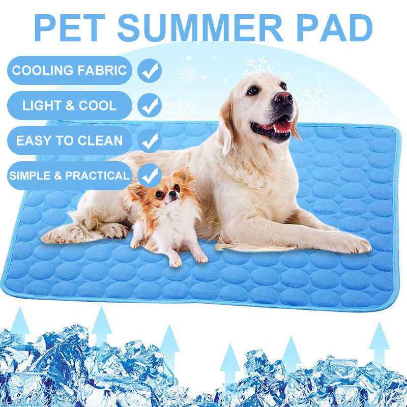 Pet Ice Silk Cooling Mat Summer Cooling Pad Dog